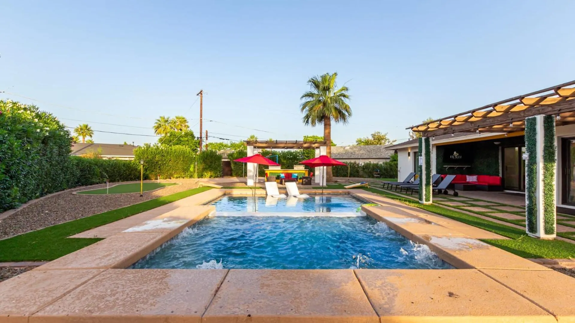 Tatil Evi New Windsor Modern Retreat Pool Spa Volleyball Scottsdale ABD